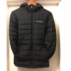 Child's size Large Columbia Black Puffy Coat